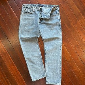 Scotch & Soda Denim button fly straight leg 34/30